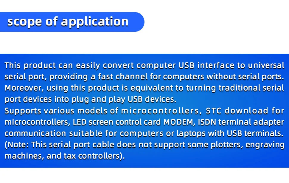 1PCS USB to Serial Port 9-Pin Data Cable HL-340 Chip to RS232 Converter Male Female USB2.0 to DB9 Interface Conversion Cable