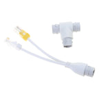2-in-1 POE Splitter Three-Way RJ45 Connector for Security Camera Installation ,Networks Monitoring System