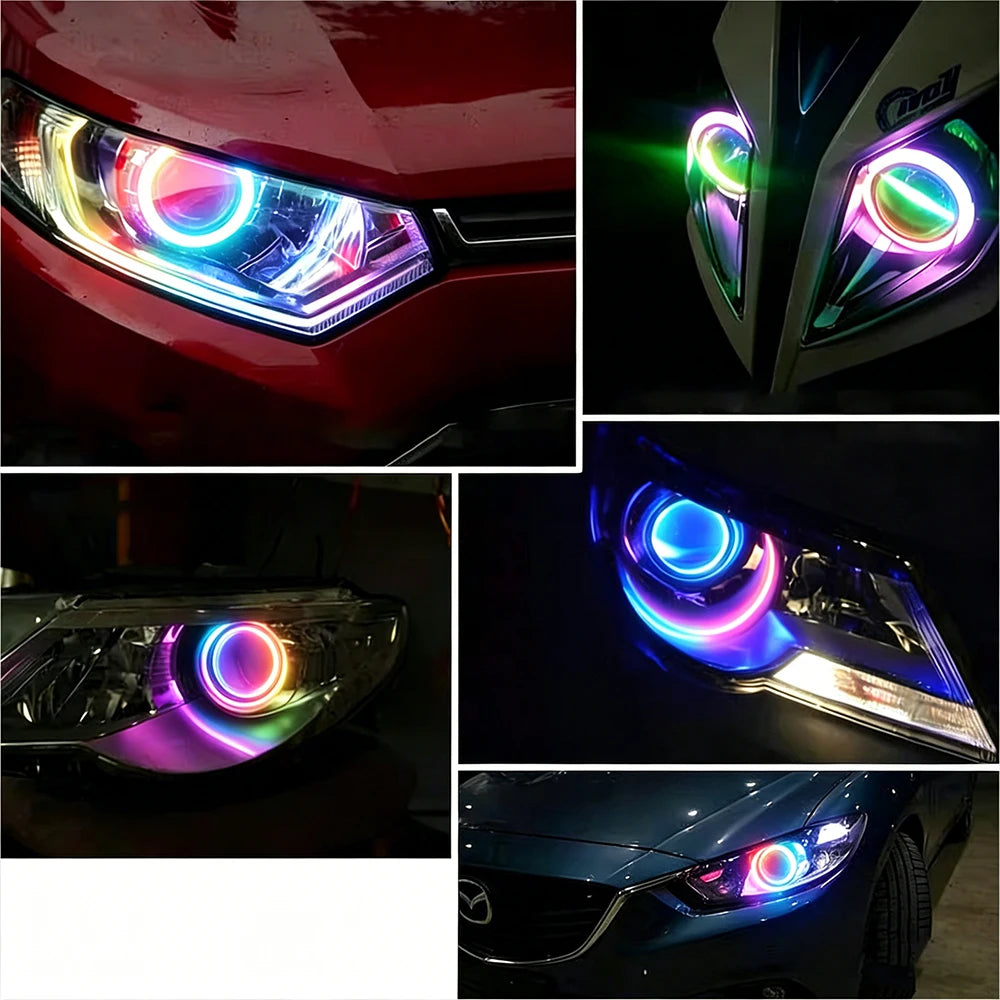6812 RGBW WW CW LED Ring Individually Addressable RGBW Light Ring SMD 5050 RGBW Led Modules Light 8/16/24/35/45Leds LED Pixel 5V