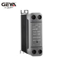 GEYA DIN Rail Solid State Relay Single Phase SSR With Heatsink DC Control AC High Load Capacity Solid State Reliability 15A-60A