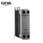 GEYA DIN Rail Solid State Relay Single Phase SSR With Heatsink DC Control AC High Load Capacity Solid State Reliability 15A-60A