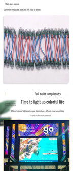 DC5V/12V 12mm WS2811 RGB Digital Addressable LED Pixel String Lights IP68 Waterproof Full Color LED Module Light 50/100/200pcs