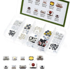 250pcs Car Remote Control Push Button Switch Car Keys Button Touch Microswitch With Box Model Tactile Push Button Switch Kit