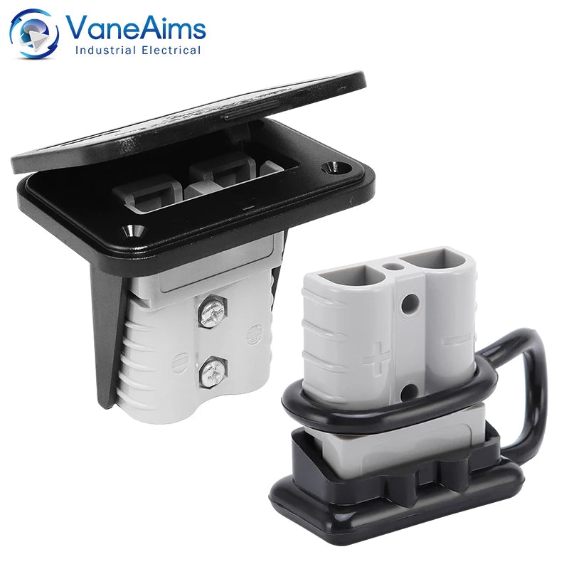 2pcs 50A 120A 175A 2P Quick Plug Forklift Battery Power Connector 600V Car Battery Charging Electrical Cable Wire Connectors
