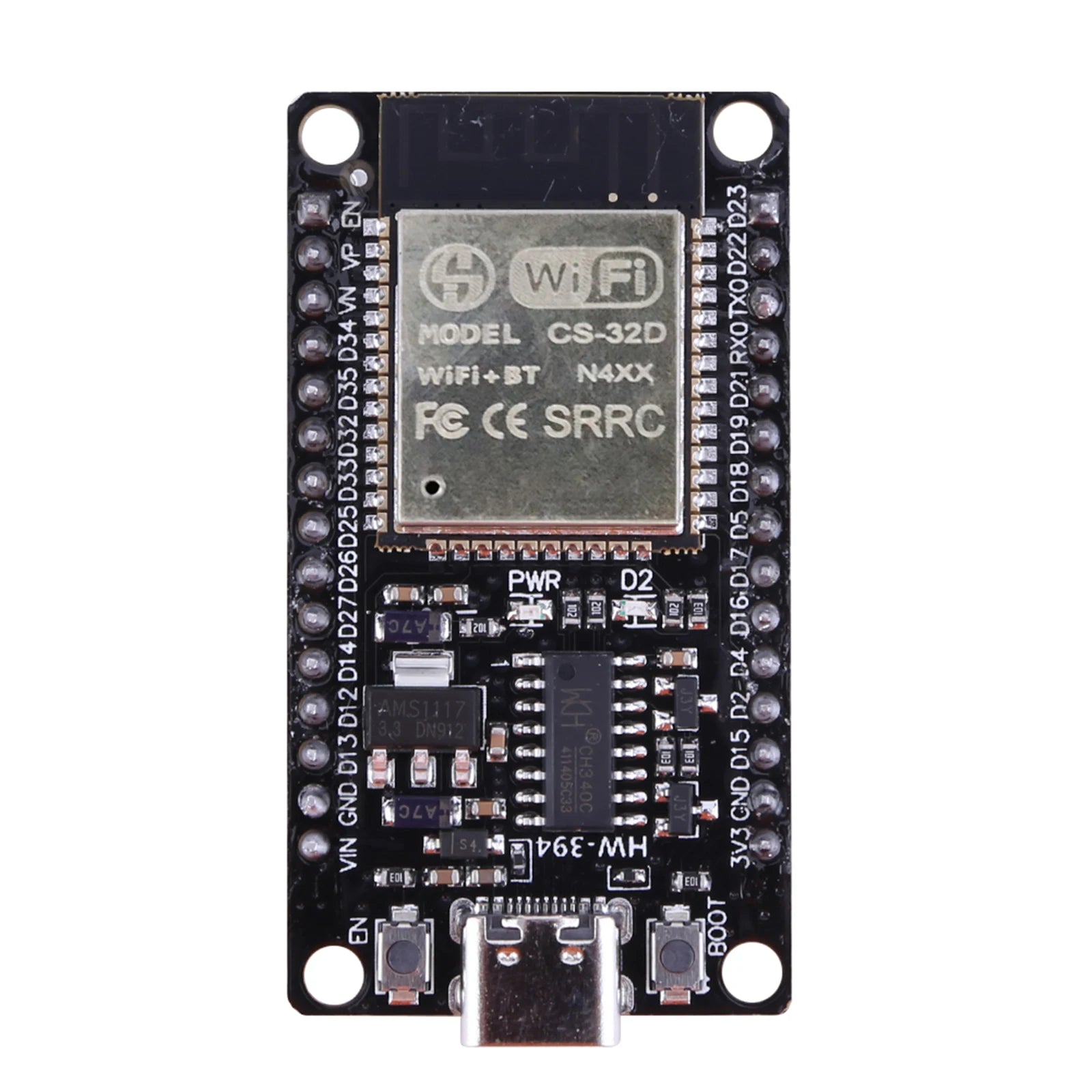 ESP32 WROOM-32 Development Board TYPE-C Micro USB WiFi+Bluetooth Ultra-Low Power Consumption SPI Flash 32Mbits Wireless Module