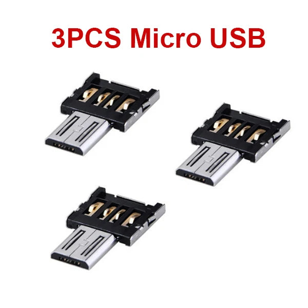 OTG Micro USB Type C Adapter USB-C Male to USB 2.0 Female Data Connector for Macbook Samsung Xiaomi Huawei Android Phone
