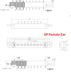 1/5Set 2A DC Magnetic Pogo Pin Connector 2Pin 3Pin 4 5 6 7 8 9 Pin Pogopin Male Female Spacing 2.5/2.80mm Spring Loaded Socket