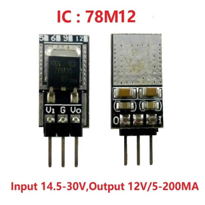 2pcs 78m05 7806 l7809 lm7812 three-terminal positive regulator ldo module 7-30v to 5v 6v 9v 12v
