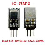 2pcs 78m05 7806 l7809 lm7812 three-terminal positive regulator ldo module 7-30v to 5v 6v 9v 12v
