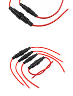 【5PCS】5*20mm 6*30mm Glass Fuse Holder Screw Type 5X20mm with 22 20 18 16AWG Wire Cable 250V 5X20MM Glass Fuse Tube Fuse Casing