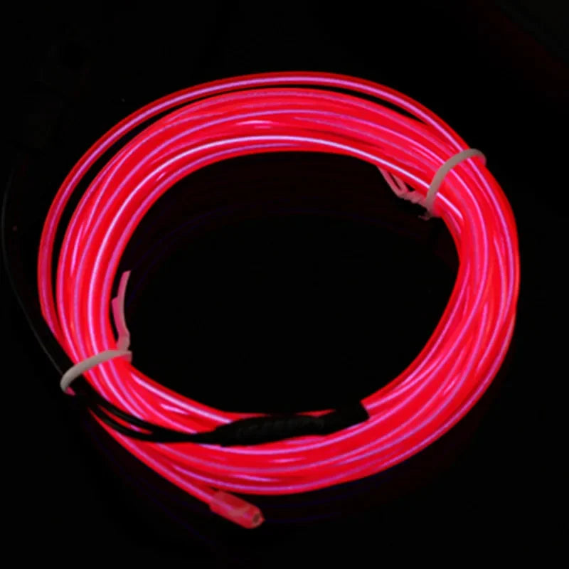 1M/2M/3M/4M/5M Flexible Neon Light EL Wire Led Neon Dance Party Atmosphere Decor Lamp RopeTube Waterproof Multicolor Led Strip