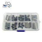 85PCS 10 Types NE555 LM324 LM393 UA741 ULN2803 LM358 LM386 NE5532 ULN2003 PC817C Integrated Circuit DIP IC Combination Chip Kit