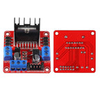 5PCS DC Gearbox Motor TT Motor 200RPM Tire Wheel DC 3-6V 1:48 Male Connector with 1Pc L298N Motor Drive Controller Board