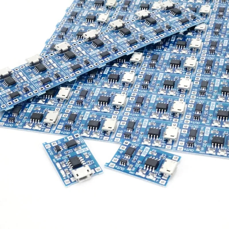 TP4056 Lithium Battery Charging Board Module MICRO USB Interface 1A Charger with Protection for Arduino 1-10 pcs