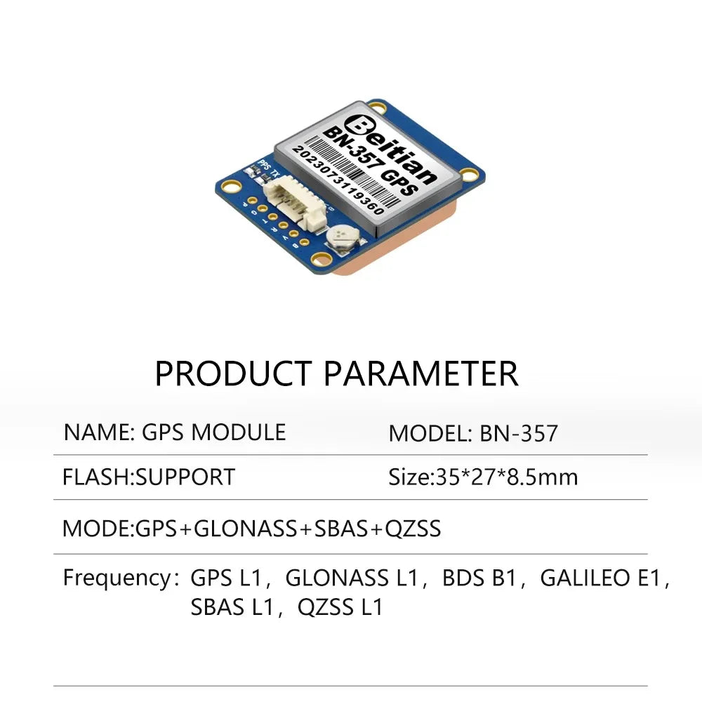 Beitian GPS Module with Compass M8 M9 M10 Ceramic Antenna on-board flight controller FPV GNSS GPS Receiver Antenna Module Ublox