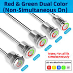 Metal touch sensor switch Stainless steel button jog delay self-locking IP68 waterproof 16/19/22/30mm