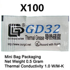 100 Pieces 0.5g Mini Bag Packaging GD Brand Series GD900 Thermal Grease Paste CPU Heat Sink Compound MB05