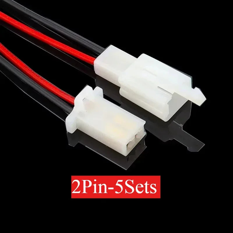5pairs 2.8mm Automotive Controller Handle Motor Wire Connector 2/3/4/6/9P 15cm 0.75mm2 18AWG Automobile Male Female Plug Cable