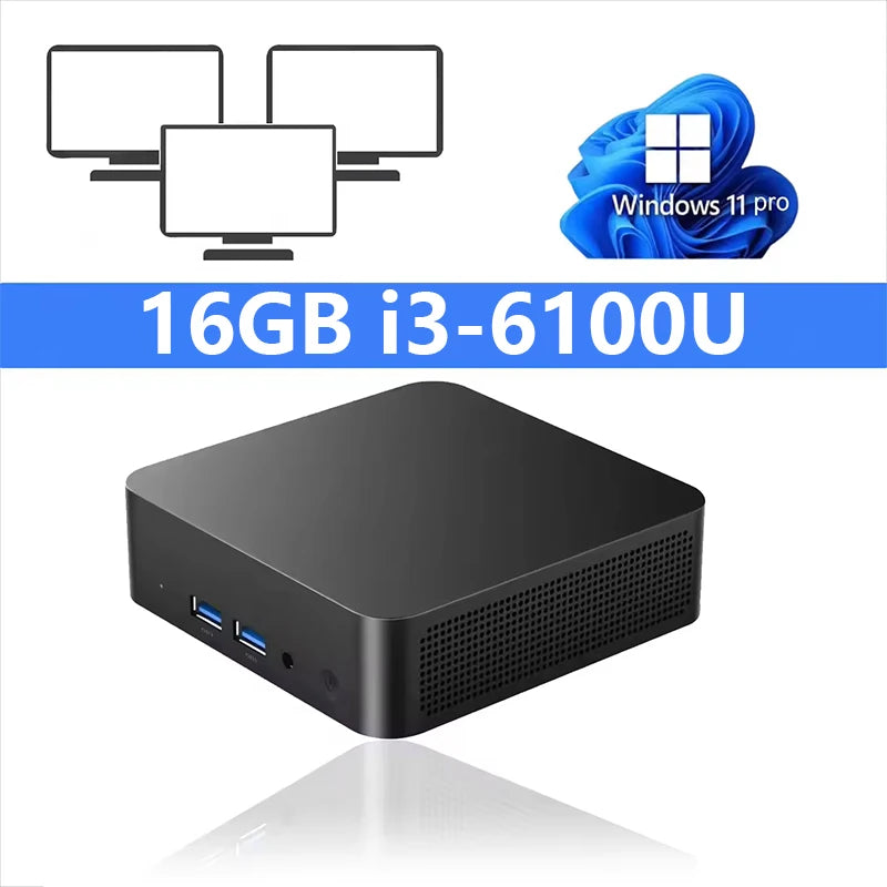 Windows 11 Pro Mini Pc Intel i9 10980HK i3 6100U Mini PC Computer 16GB 32GB RAM 1TB SSD Gaming PC Wifi 6 BT5.2 Mini PC Desktop