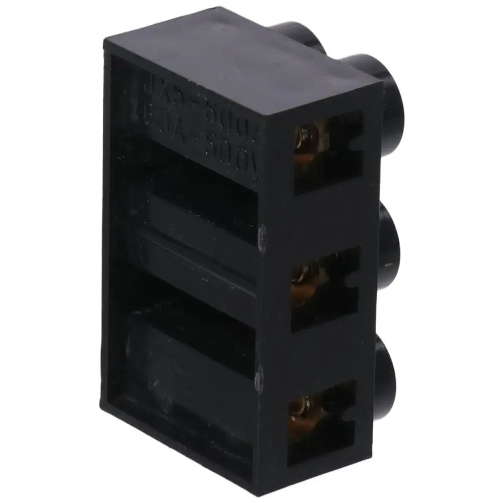 Terminal Block 500V 60A Dual Row 3 Positions Screw Electric Barrier Strip