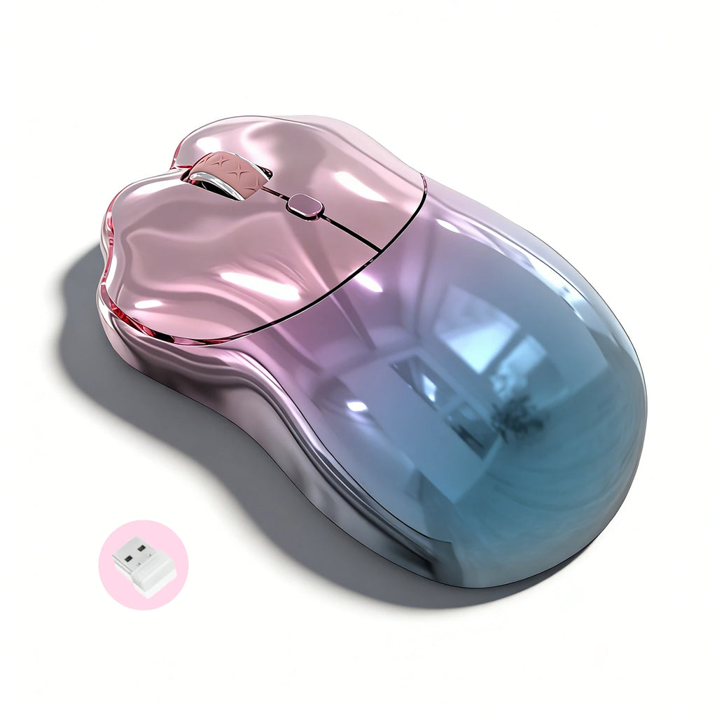 SayRose MO‑76 Cute Cat Paw Wireless Mouse 2.4G Bluetooth 5.0 Dual Mode 4‑Level DPI 800‑3200 Rechargeable Type‑C Mice for Laptop PC Mac Office Girl Gift