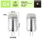 2pcs Mini G4 12V 24V LED Lamp Dimmable Light 3W COB Bulb AC DC 12V Lampada COB 360 Beam Lampada G4 COB Lights Replace Halogen