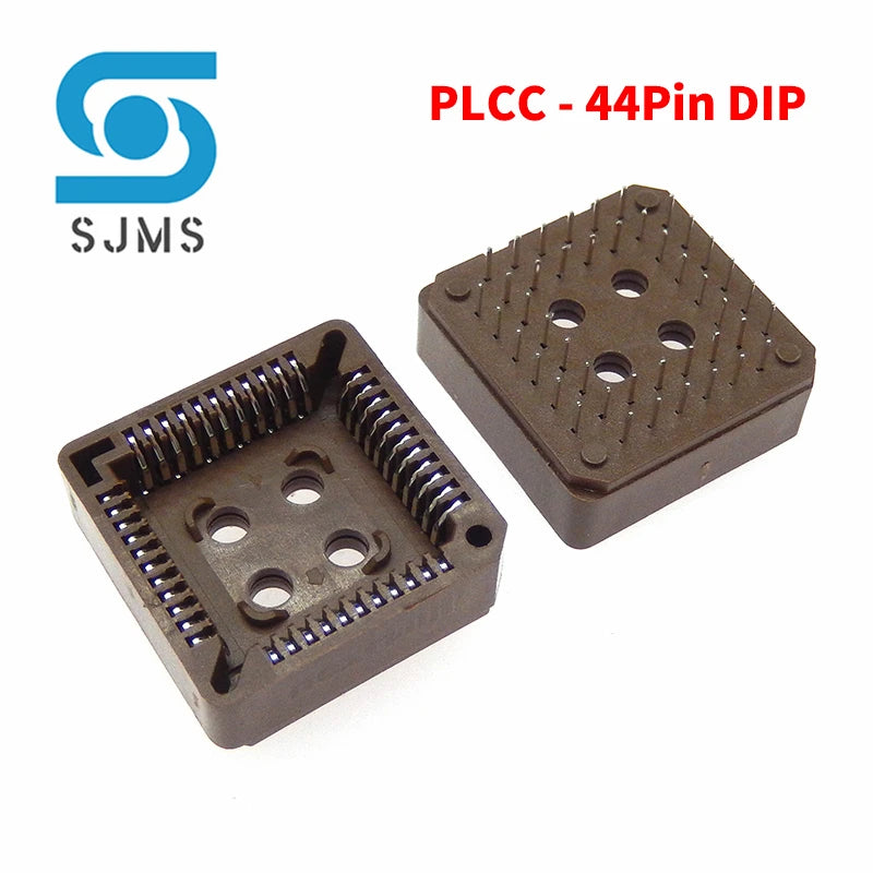 5Pcs PLCC IC Socket PLCC20 PLCC28 PLCC32 PLCC44 PLCC52 PLCC68 PLCC84 SMD DIP PLCC Socket Adapter In Stock 20 28 32 44 68 84 Pin