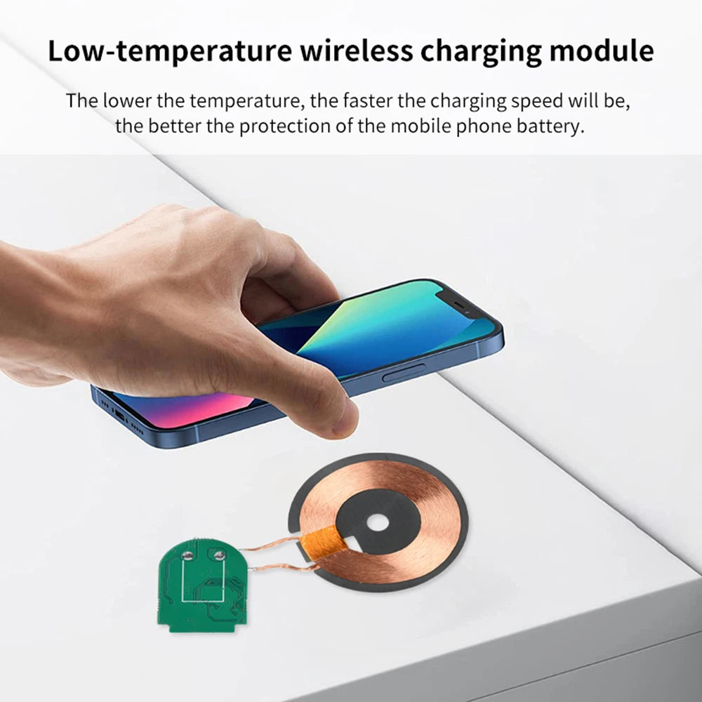 5W 10W 15W Wireless Charging Module Transmitter PCBA Wireless Charger Motherboard Magnetic Wireless Charging Motherboard + Coil