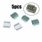 5PCS 10PIN TN Positive 3-Digits Segment LCD Panel 3.0V Digital Tube Display LCD Segment Code Screen 1.2*1.2cm