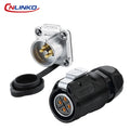 CNLINKO LP20 2/3/4 Pin IP68 Waterproof Quick Circular Connector Panel Mount Electrical Power Connector for Outdoor Eqiupments