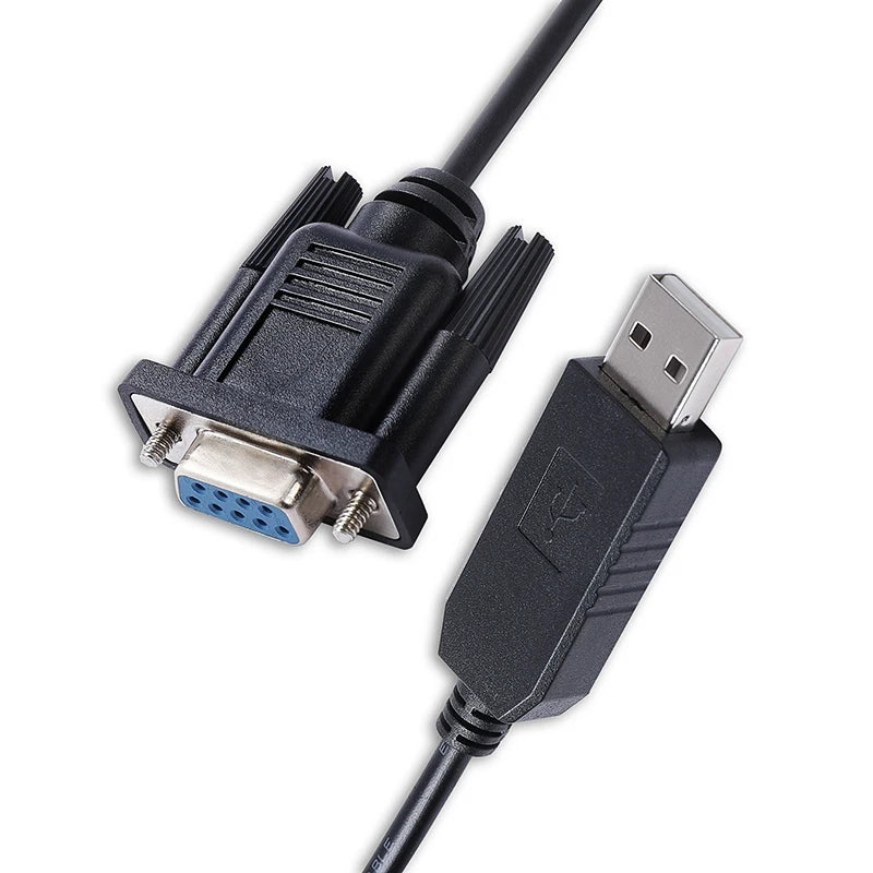 FTDI FT232RL USB to RS232 Serial Converter DB9 Female Cable Standard Pinout/Null Modem for Windows 7/8/8.1/10 Mac Android Linux