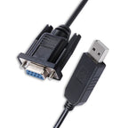 FTDI FT232RL USB to RS232 Serial Converter DB9 Female Cable Standard Pinout/Null Modem for Windows 7/8/8.1/10 Mac Android Linux