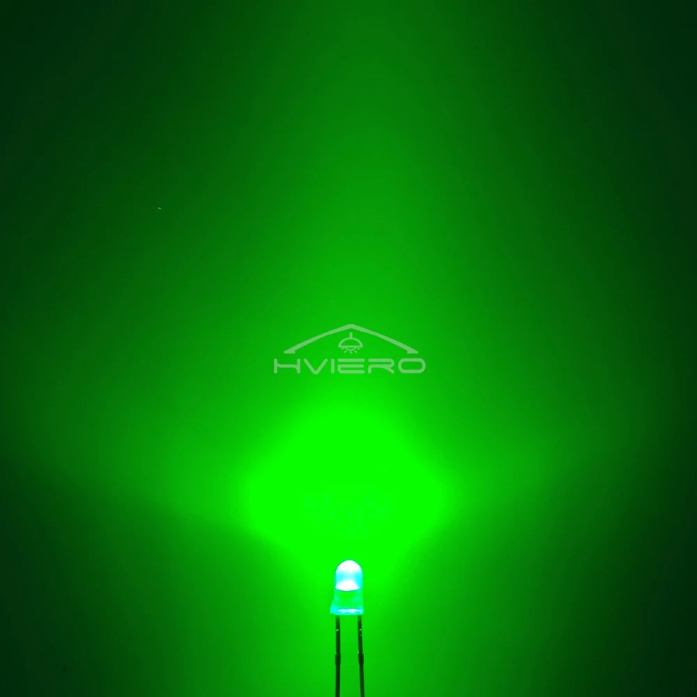 100-1000X 3mm Ball Bulb Led White Green Yellow Blue White Red Ultra Bright Light Emitting Diode Round Head with Edge Short Feet