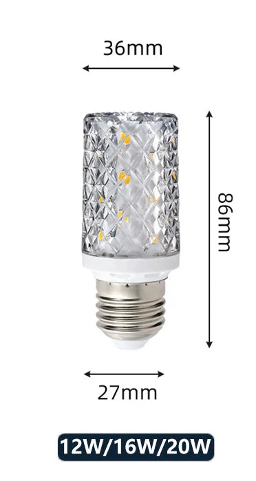 E14 E27 Led Corn Bulb 24W 30W 40W 50W Lamp Chandelier Decorative Living Light SMD5730 Chip Small Warm Replace Halogen Home Room