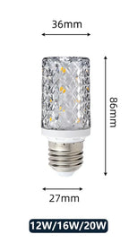 E14 E27 Led Corn Bulb 24W 30W 40W 50W Lamp Chandelier Decorative Living Light SMD5730 Chip Small Warm Replace Halogen Home Room