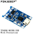 TP4056 With Protection Dual Functions 5V 1A Mini Micro TYPE-C USB 18650 Lithium Battery Charging Board Charger Module 1A Li-ion