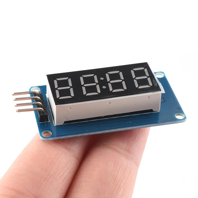 TM1637 4 Bits Digital LED Display Module For arduino 7 Segment 0.36Inch Clock RED Anode Tube Four Serial Driver Board Pack