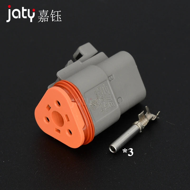 Deutsch Waterproof Connector with Fixed Flange Plug DT04-2P-L012 DT04-4P-L012 DT04-6P-L012 DT04-8P-L012 DT04-12P-L012 DT06-2S