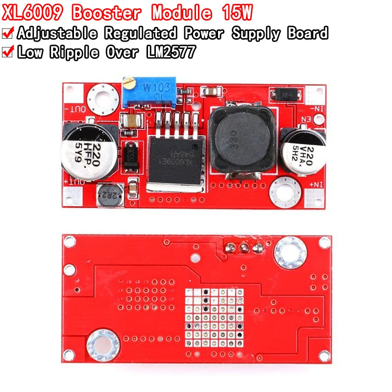 XL6009 DC Adjustable Step up boost Power Converter Module Replace LM2577