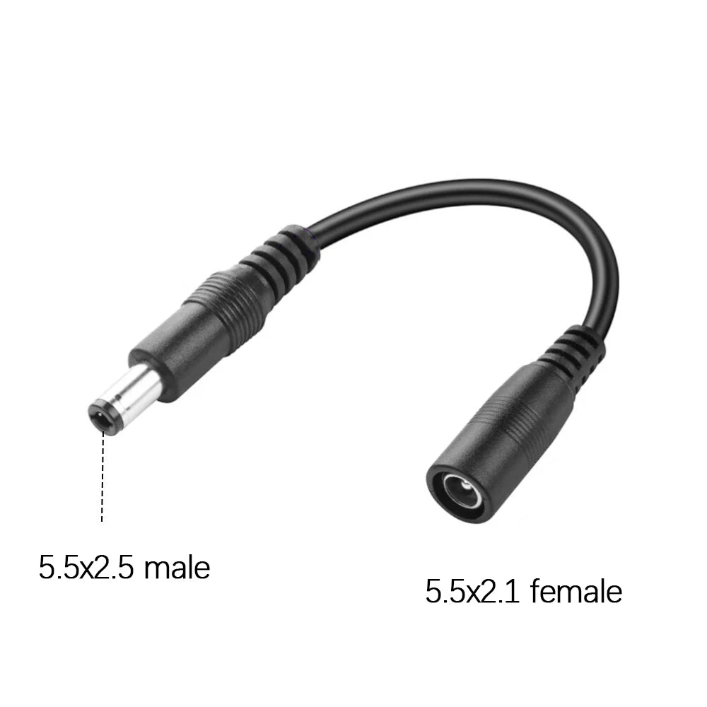 1PC DC Adapter Converter Plug 5.5mm*2.1mm Female to XLR 3Pin 5.5*2.5MM 8.0x1.6MM RCA M12 M16 IEC C13 Power Adapter Connector