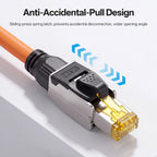 Cat7 Tool‑Free RJ45 Connector Shielded Reusable Field Termination Zinc‑Alloy No Crimp for CAT7 CAT6A STP Network Cabling Project