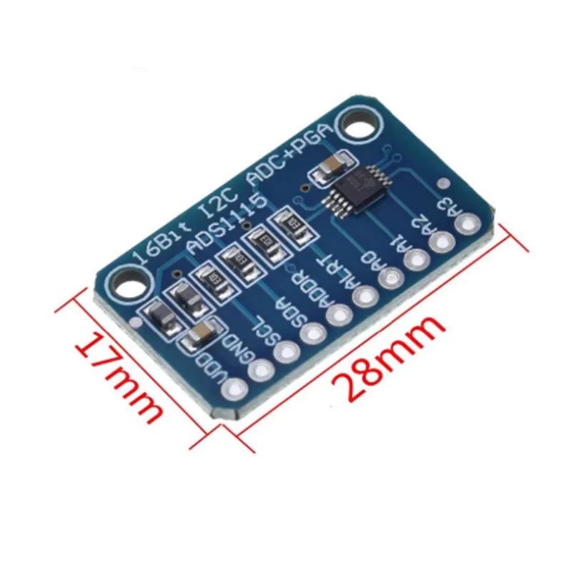 1 - 10PCS ADS1115 ADC Analog to Digital Converter Module with Programmable Gain Amplifier 16 Bit I2C 2.0V To 5.5V for Arduino RP