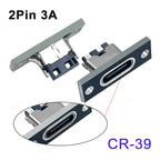 1-10pcs USB 3.1 Type C Socket With Screw Fixing Plate Type-C USB Jack 3.1 Type-C 2Pin 4Pin 5Pin 6Pin Female Connector Jack