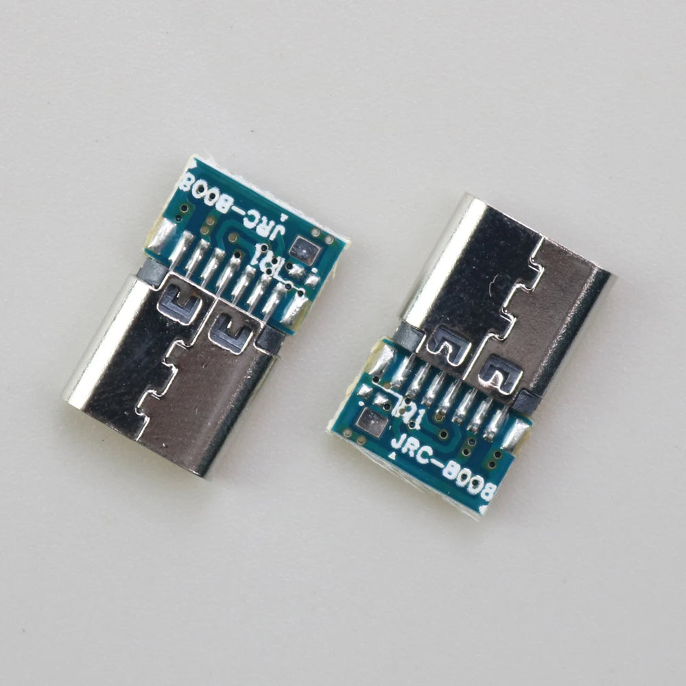 1/2/5/10 Pcs USB 3.1 Type C Connector 14 Pin Female Socket Receptacle Through Holes PCB 180 Vertical Shield USB-C