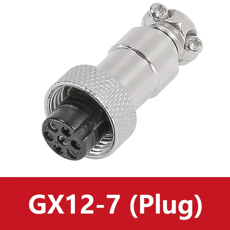 5/20PCS GX12 Connector 2/3/4/5/6/7 Pin Aviation Socket  Plug Docking Connector Male  Female Circular Connector 12mm