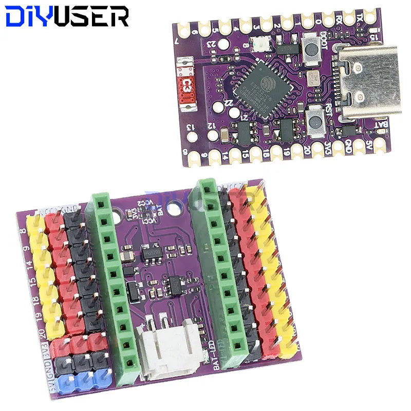 DIYUSER ESP32-C6 SuperMini Development 4MB flash WIFI 6 Bluetooth 5 Microcontroller Programming Learning Board