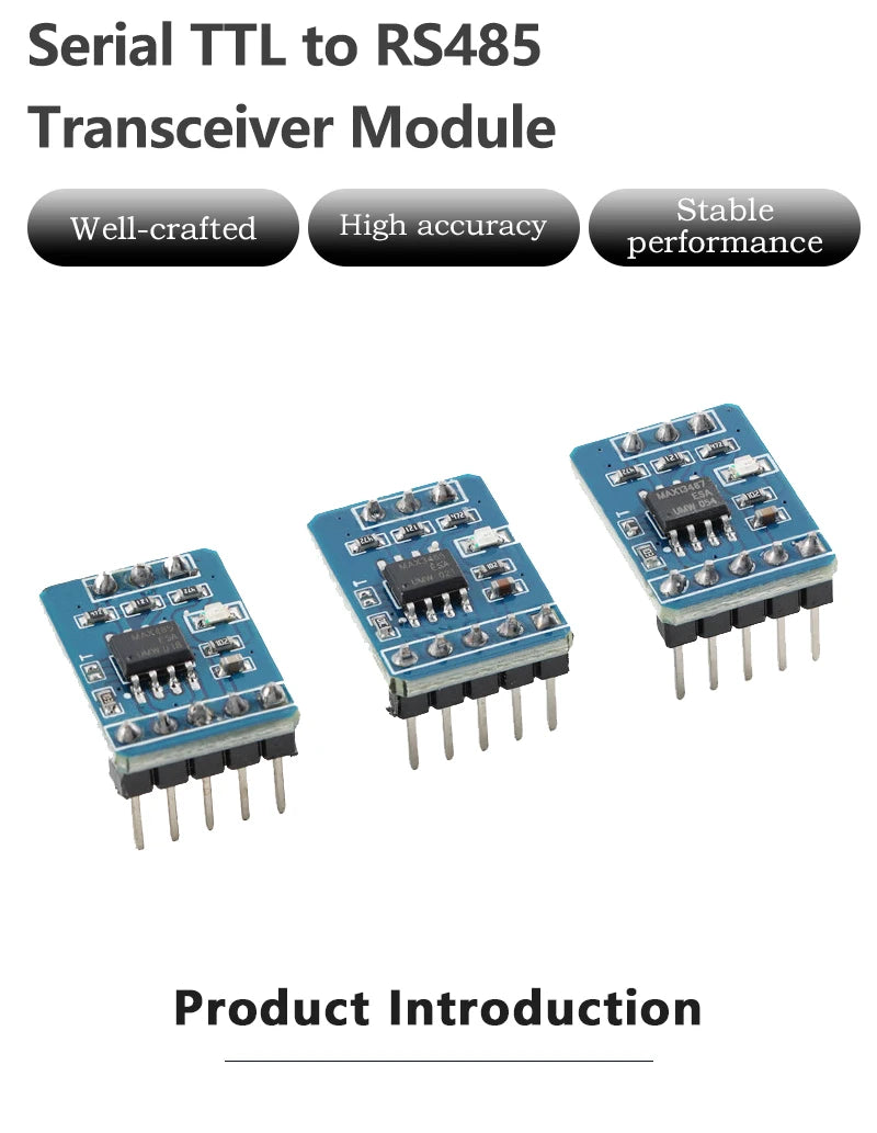 MAX485 MAX3485 MAX13487 MAX13488 TTL to RS485 Transceiver Module 3.3V/5V Unidirectional Bidirectional Serial Conversion Board