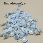 10pcs 1W 3W 5W High Power LED Chip Lamp Bulbs SMD COB Diodes Warm Cold White Red Green Blue Yellow 440 660nm Grow Light Beads
