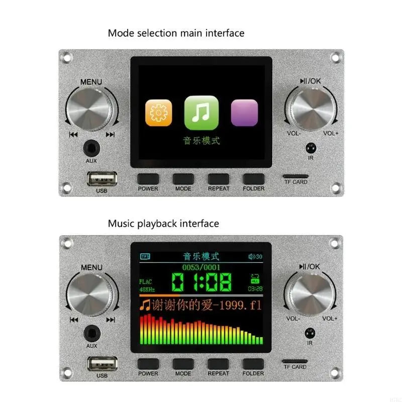 H7BC 2.8inch TFT Color LCD Lossless MP3 Decoders Board Bluetooth-compatible Stereo Sound Decoding USB For Car Amplifiers