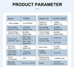 TOMZN TOVPD1-63DK Isolate L N 110V 230V AC Din Rail OVP OCP UVP Voltage Protector 63A Relay Automatic Adjustable Delay-ON